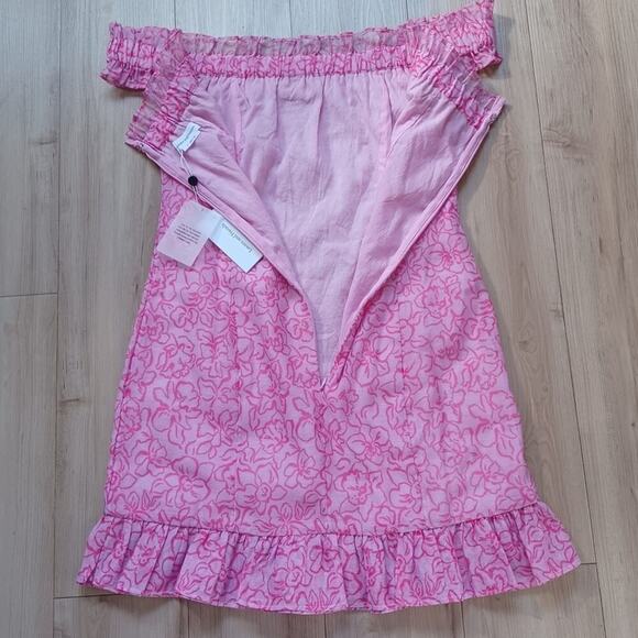 Lovers + Friends Bosworth Mini Dress Pink Floral M NWT - Picture 7 of 11